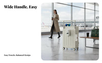 Multifunctional Luggage Wide Stable Handle Hardside Carry-on Lightweight