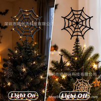 Halloween Spider Web Tree Topper Decoration for Party and Home