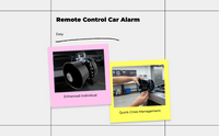 Car Alarm Remote Control Single Horn Universal Easy Install