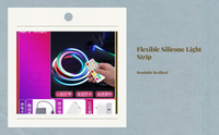RGB Light Strip, Color Changing, Flexible, Portable, Remote