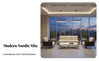 Nordic Aesthetic Sofa and Armchair Combination Modern Design Reception Seating Minimalist design Commercial Furniture high-density foam Foam for Interior Designers, Business Owners, Office Managers, Waiting Room