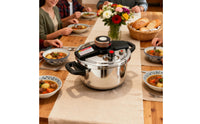 Induction Cooktop Compatible Stainless Steel Pressure Cooker Multi-Functional Burst-Proof-Proof Pressure Cooker Multiple Safety Features Kitchen Cookware Time Saving for Home Cooks, Chefs