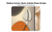 Light Luxury Design Sliding Full-Length Mirror Double-Use Design Hidden Dressing Mirror Space Saving Home Decor HD Reflection for Apartment Dwellers, Homeowners, Interior Designers, Entryway, Hallway, Living Room, Cloakroom