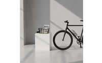 Bike Basket with Wood Base Water Resistant for Commuting