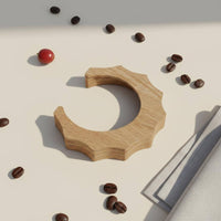 Heat Resistant E61 Group Head Insulation Collar Polished Finish Walnut Wood Brew Head Collar Wooden Anti-Scald Collar for Coffee Enthusiasts, Baristas, Home Kitchen