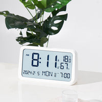 Large LCD Alarm Clock with Weekday Display, Modern Minimalist Style, Model 8316