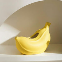 Banana Tissue Box Multi-Use Yellow Banana Decor Shiny Finish for Living Room