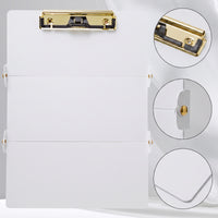 Three-Section Clipboard Portable Foldable Clipboard Compact Stationery for Professionals, Students, Hospital, Field Work, Office