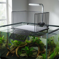 Stainless Steel Basking Dock Ramp Anti-Slip Buoyant Aquarium Heavy Duty Buoyant Basking Perch for Aquarium