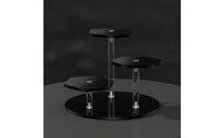 Hexagonal Display Stand Stepped Acrylic Display Stand Clear for Collectors, Retail Counter