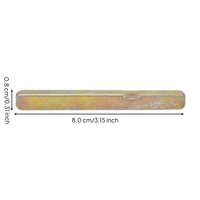 Door Lock Spindle Bar, Square Iron Shaft, Replacement Handle Accessory, Easy Installation, Residential & Commercial Use