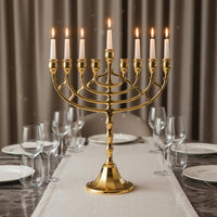 9 Branch Candelabra Elegant Design Metal Candle Stand Table Centerpiece