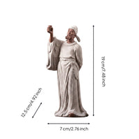 Scholar Figurine Traditional Ceramic Figurine Zen for Study