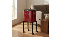 Retro Trash Can Presspress-to-Release Refuse Container Portable for Kitchen