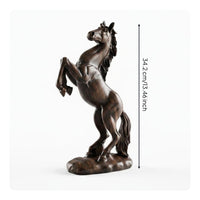 Horse Statue Resin Horse Sculpture Decorative Home Decor for Living Room, Office, Bookshelf