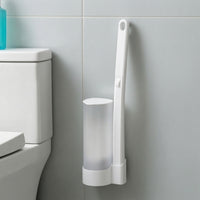 Toilet Wand with Disposable Heads Replaceable Disposable Toilet Bowl Brush Cleaner Hygienic Convenient for Bathroom