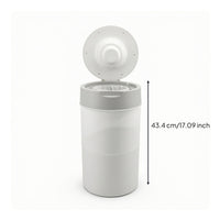 Trash Can with Lid Sleek Trash Bin with Lid Modern for Bathroom, Nursery