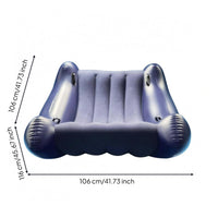 Inflatable Kids Sofa Ribbed Seat PVC Lounge Sofa Segmented Construction Seating