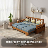 Minimalist Wood Frame Couch Set New Chinese aesthetic Living Room Furniture Small Apartment suitable for Household Seating for Office Managers, Reception Area