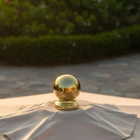 Gold Umbrella Cap Universal Fit Metal Umbrella Finial Weather-Resistant