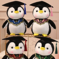 Cute Doctor Penguin Stuffed Toy Adorable Graduation Penguin Stuffed Soft for Graduates, Students, Bedroom Decor