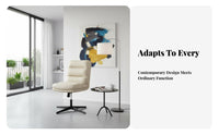 Armless Vanity Chair Comfortable for Long Sitting Snowice Furniture Space Saving
