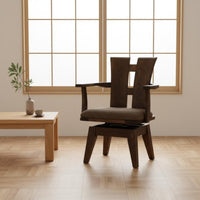 With Armrests Spindle spine pivot Armchair Vintage-vintage-design & aesthetic Design Upholstered pivot Chair Sturdy Construction Indoor Furniture Multi-Use for residents, Adults, Office Workers, Dining Room, Restaurant, Bedroom, Nursery