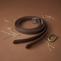 Stirrup Leathers Super-Fiber Equestrian Straps Metal Buckle