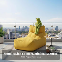 Bean Bag Lounger Comfortable transformable Floor pad Space-Saving stylish Design for Young Adults, Students, Lounging, Playroom
