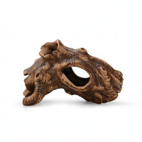 Hollow Tree Trunk Ornament Textured Tree Stump Cave Easy to Clean for Terrarium