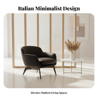Italian design Curved spine Armchair Minimalist Design Lounge Chair Designer Piece Household Furniture Upholstered for Interior Designers, Business Owners, Living Room, Hotel Lobby, Reception Area, Home Office