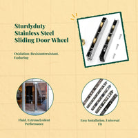 Stainless steel sliding door wheel