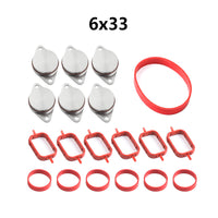 Aluminum Vortex Flap Removal and Repair Kit for BMW Diesel Engines - 22/33mm