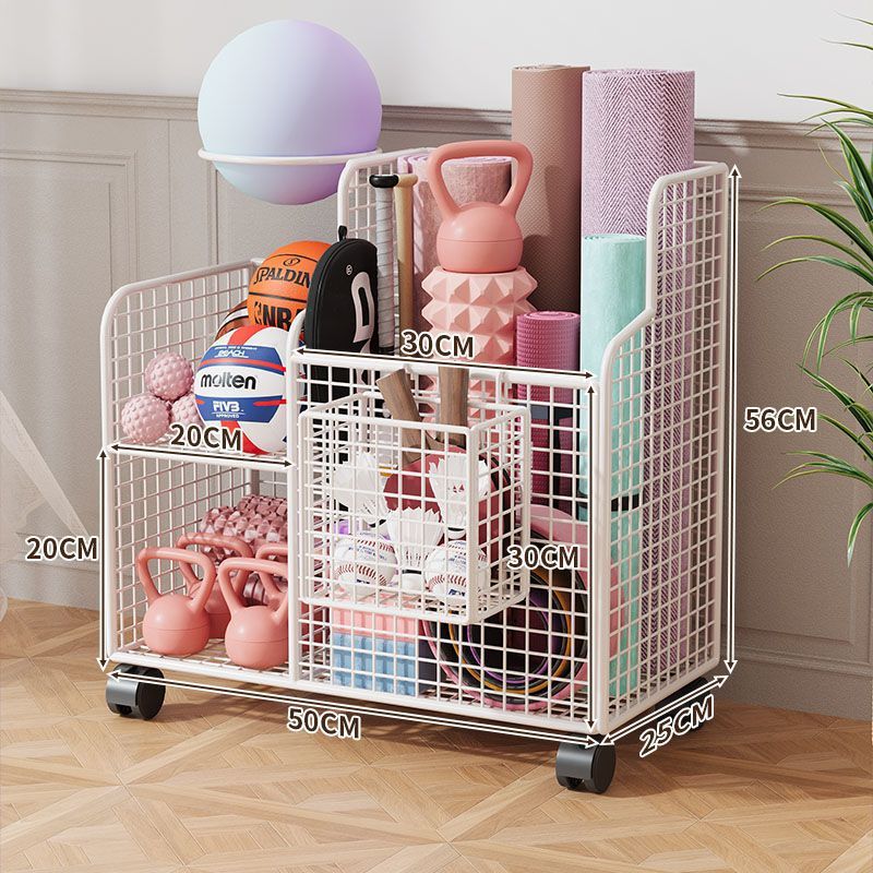 White / Wheels Basket
