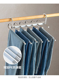 折叠裤架多功能裤子衣服挂架家用魔术无痕裤夹衣柜内置收纳裤神器