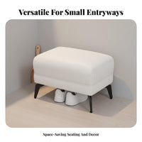 Shoe Changing Stool Soft Cushion Padded Shoe Bench Light Luxury Aesthetic