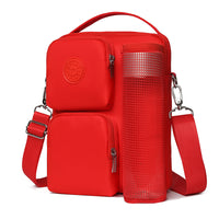 Large Capacity Short Trip Shoulder Bag Lightweight Water-Resistant Multi-Compartment