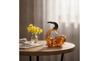 Antelope Figurine Glossy Antelope Statue with Base Tabletop Decor for Art Collectors, Living Room, Entryway