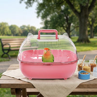 Portable Bird Enclosure for Birds, Portable Bird Carrier Handheld Box, Includes Outdoor Bird Cage for General Purpose Avian Transport