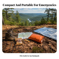 Retains Body Heat Emergency Survival Blanket Compact Emergency Mylar Blanket Tear-Resistant for Campers, Preppers, Camping, Hiking, Outdoor