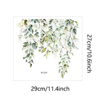 Toilet Sticker Easy Installation Green Plant Toilet Sticker Removable