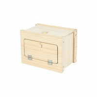 Solid Wood Wooden Bird Hatching Box Warm and Secure Pet Supply Includes Perch for Aviary