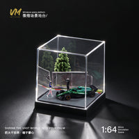 VM 1/64 Racing Curve Scene Miniature Model Base Black