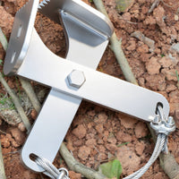 Tree Root Clamp Tool Serrated Gripping Edges Root Pulling Clamp Cross-Braced