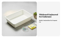 Rectangular Plastic Basket adaptable Household Storage Space-Saving