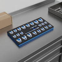 24 Pieces Slanted Offset Wrench Set Storage Board 24-Piece Wrench Set High