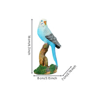 Budgerigar Figurine Detailed Bird Figurine Charming for Desk, Office