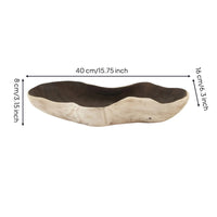 Wooden Tray with Freeform Shape Artisanal Decorative Tray Smooth for Entryway