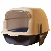 Enclosed Cat Pet Waste Container Odor Control Covered Cat Pet Waste Container Easy to Clean for Kittens, Apartment