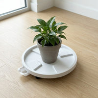 Plant Trolley Pot Stand with Water Tray, Heavy Duty PP Material Plant Pot Base and Holder, Indoor Outdoor Stand for Large Potted Plants